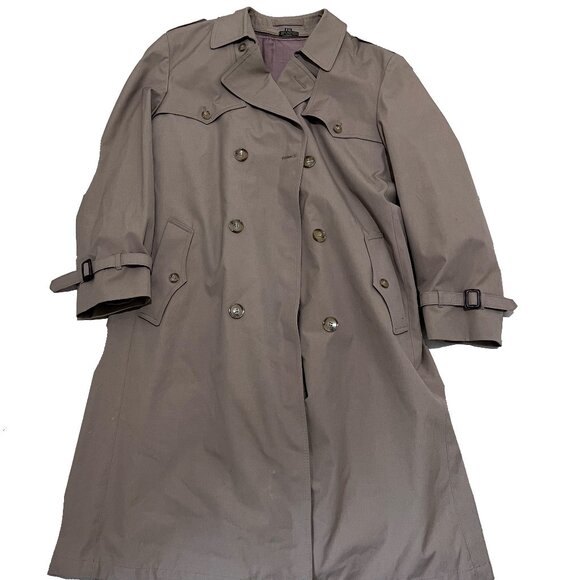 Vintage kuppenheimer tan trench coat R 42 - Picture 1 of 7